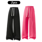 Men's Fleece-Lined Warm Sweatpants | Drawstring design, loose fit—suitable for autumn and winter wear.