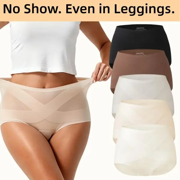 Women's Seamless High Waist Panties – 5-Pack, Buttery Soft Full Coverage Underwear (S-XL)