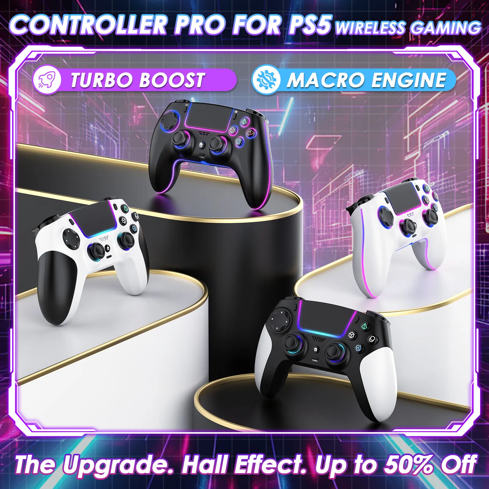 Controller – Hall Effect Anti-Drift, RGB Gamepad