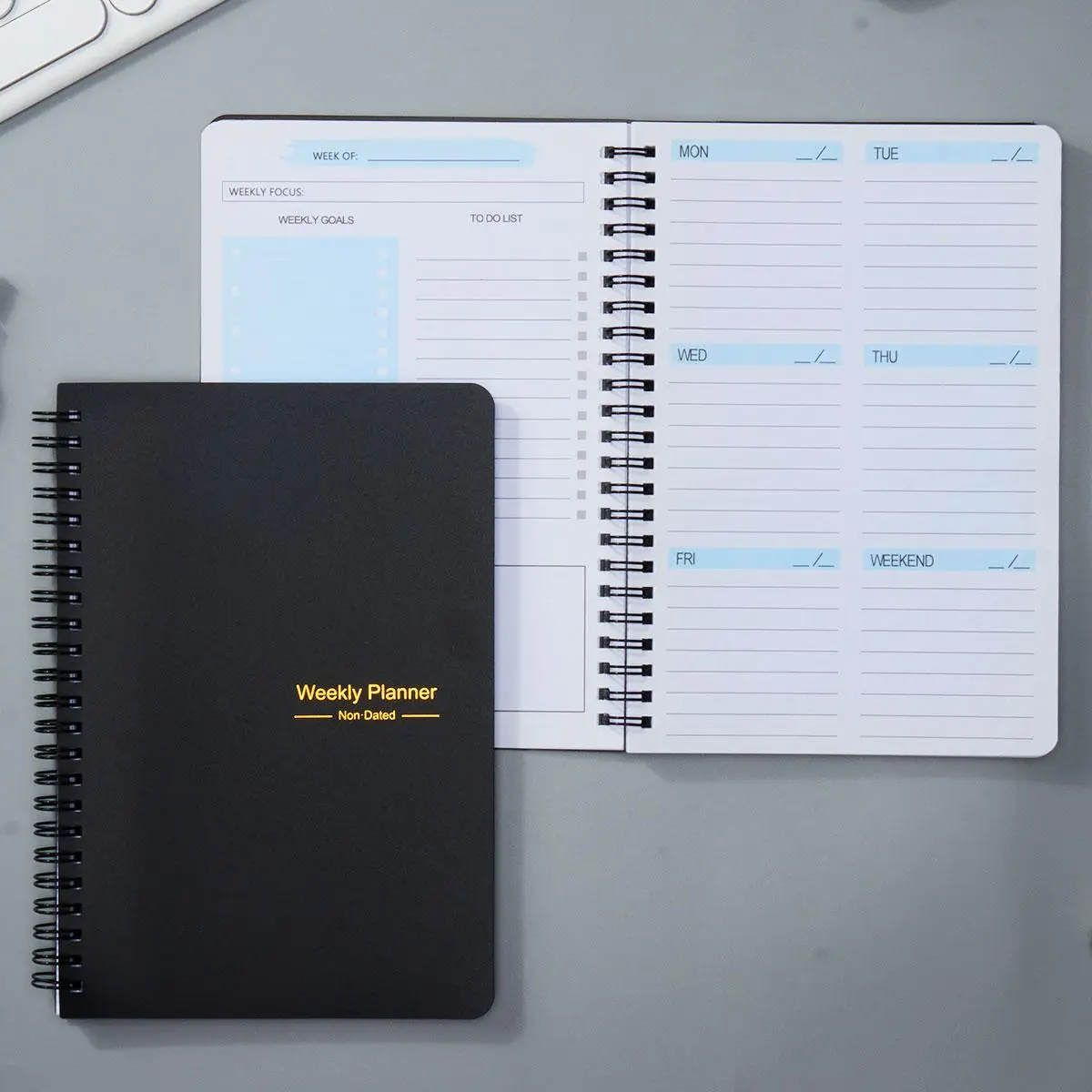 Portable Spiral Weekly Planner Notebook