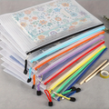 A4 Mesh Zipper File Pouches