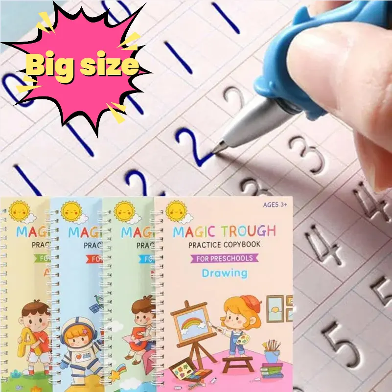 Reusable Grooved Handwriting Practice Books for kids
