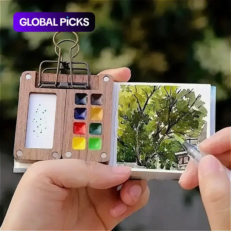 Mini Travel Watercolor Palette Set