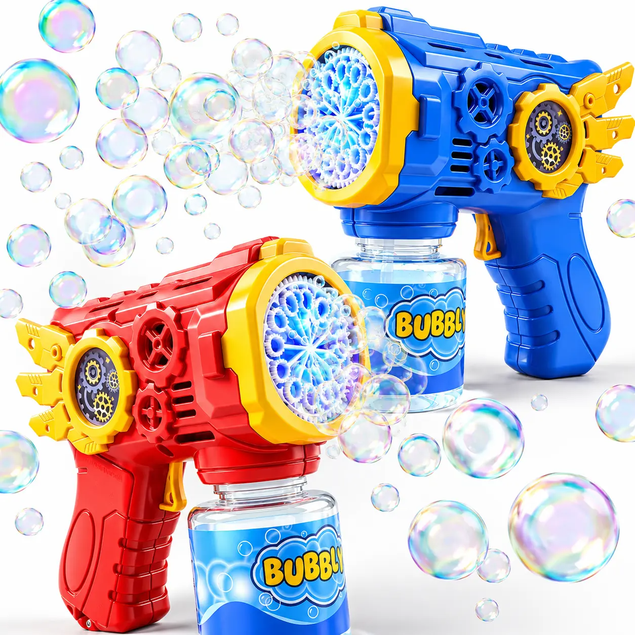 Children's LED Bubble Gun Toy with Leak-Proof Bottle