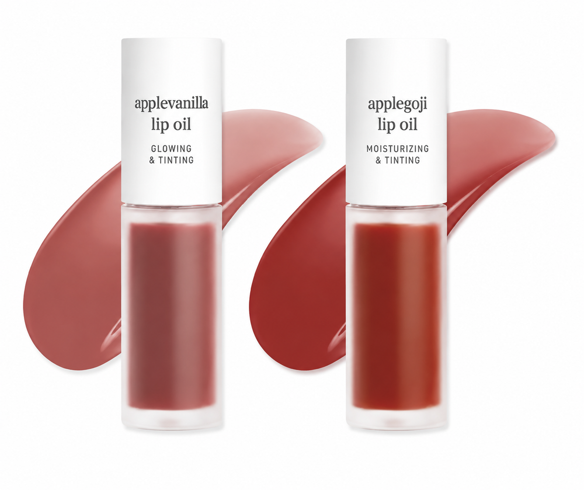 Apple Lip Oil & Lip Stain – 2-in-1 Glossy Tint | Long-Lasting, Hydrating | 16 Shades