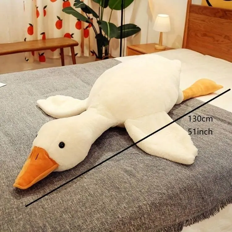 Giant White Goose Plush Pillow