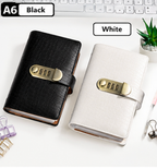 A6 Leather Journal with Combination Lock – 100 Pages