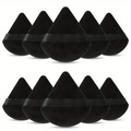 10-Pack Reusable Triangular Powder Puffs