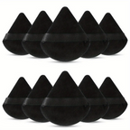 10-Pack Reusable Triangular Powder Puffs