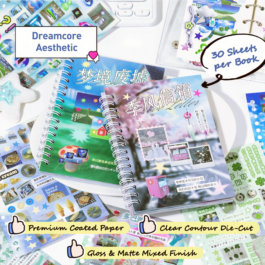 Aesthetic Dreamcore Sticker Book