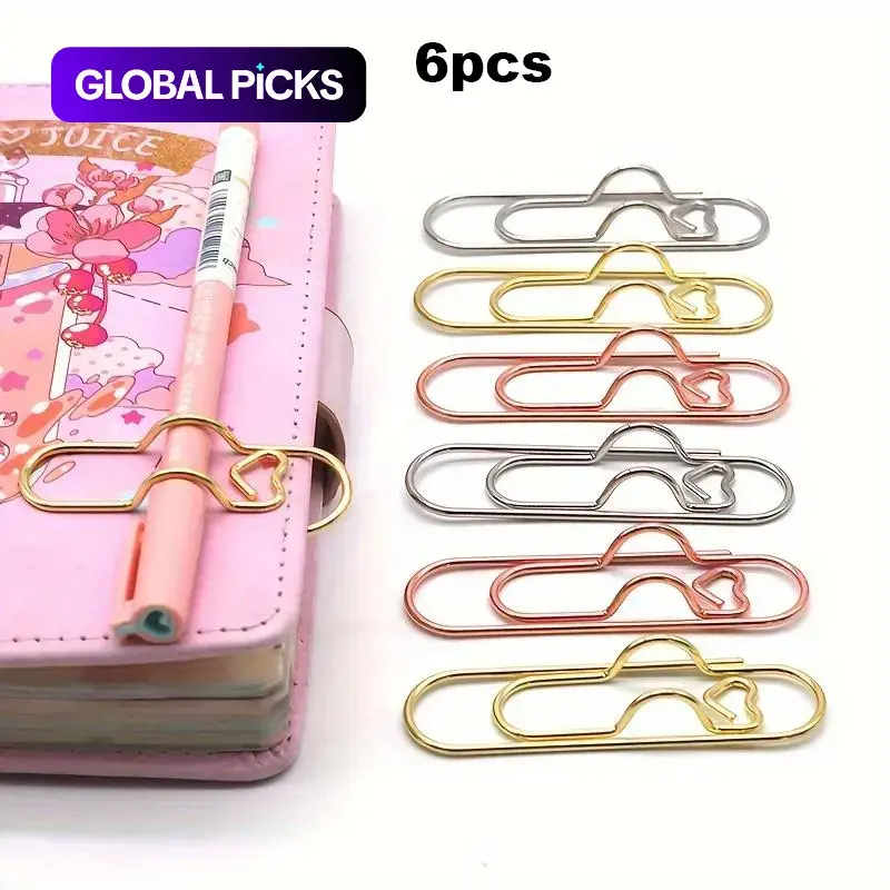 Cute Metal Pen Clips & Paper Clips