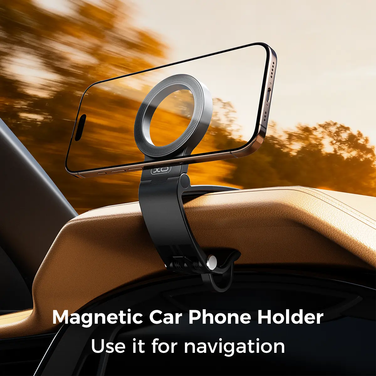 Magnetic Car Phone Mount – MagSafe Compatible | 20-Magnet 360° Holder for iPhone 17/16/15/14/13/12