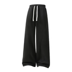 Men's Fleece-Lined Warm Sweatpants | Drawstring design, loose fit—suitable for autumn and winter wear.