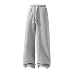 Men's Fleece-Lined Warm Sweatpants | Drawstring design, loose fit—suitable for autumn and winter wear.