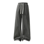 Men's Fleece-Lined Warm Sweatpants | Drawstring design, loose fit—suitable for autumn and winter wear.