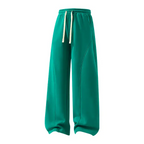 Men's Fleece-Lined Warm Sweatpants | Drawstring design, loose fit—suitable for autumn and winter wear.