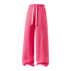 Men's Fleece-Lined Warm Sweatpants | Drawstring design, loose fit—suitable for autumn and winter wear.