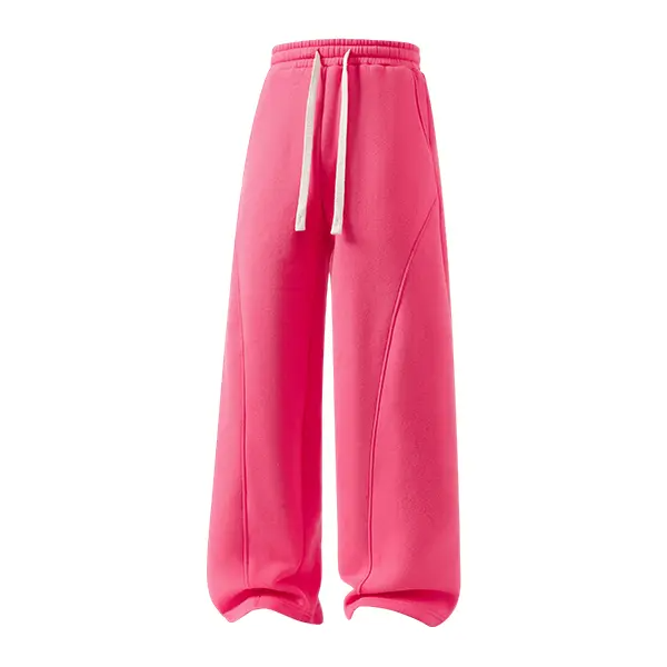 Men's Fleece-Lined Warm Sweatpants | Drawstring design, loose fit—suitable for autumn and winter wear.