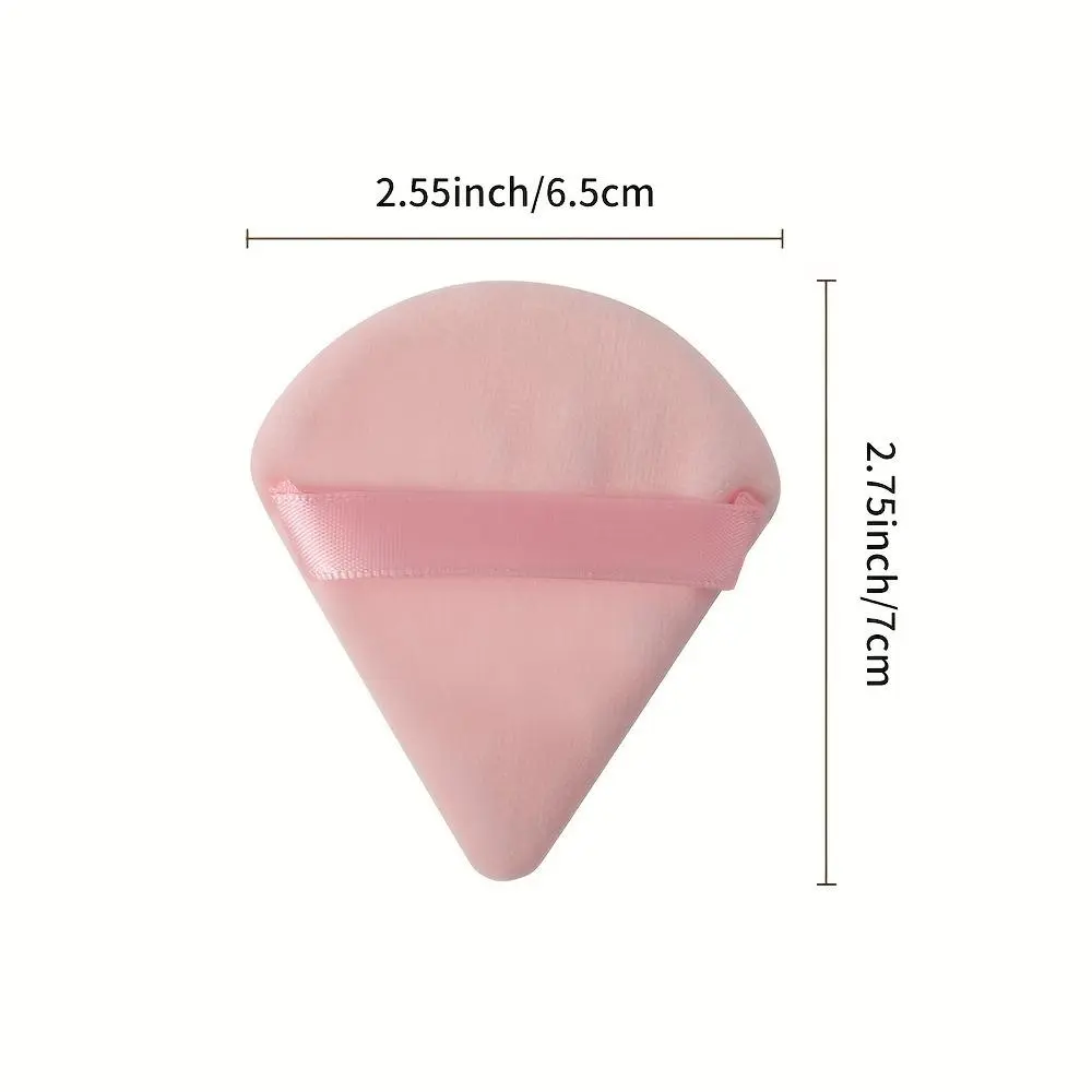 10-Pack Reusable Triangular Powder Puffs