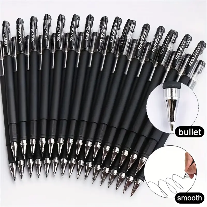 Black Ballpoint Pens 0.5mm – 20-Pack Smooth Writing Pens