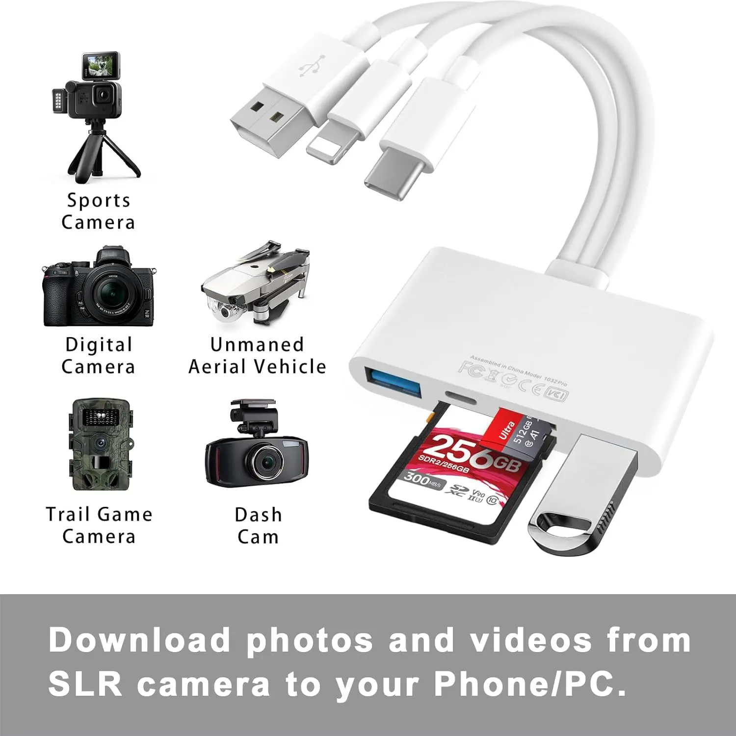 5-in-1 Memory Card Reader & OTG Adapter