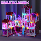 Princess Castle Dollhouse with Lights