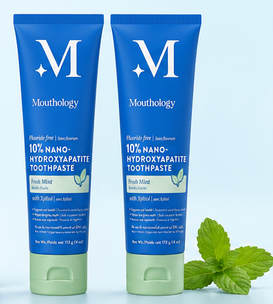 Mouthology Nano-Hydroxyapatite Toothpaste – Fluoride-Free Fresh Mint