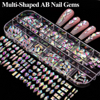 3D Nail Charms Kit – 8 Boxes of Rhinestones, Pearls & Jewels for Nail Art & DIY Crafts