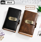 A6 Leather Journal with Combination Lock – 100 Pages