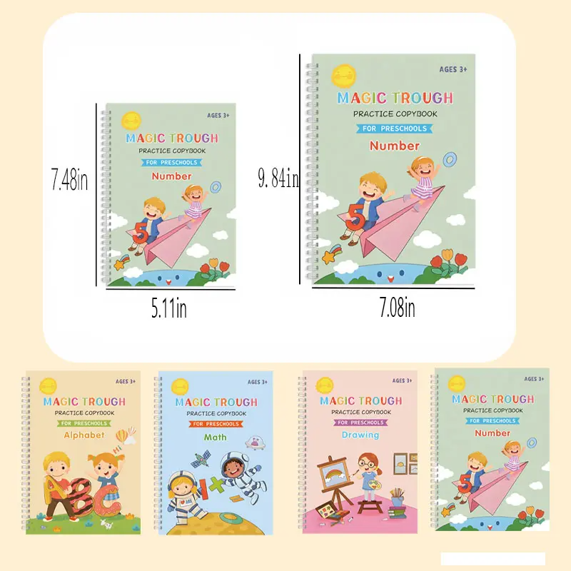 Reusable Grooved Handwriting Practice Books for kids