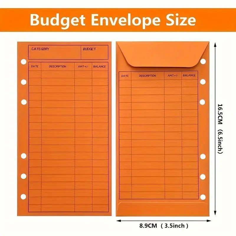Budget Envelope Binder Set