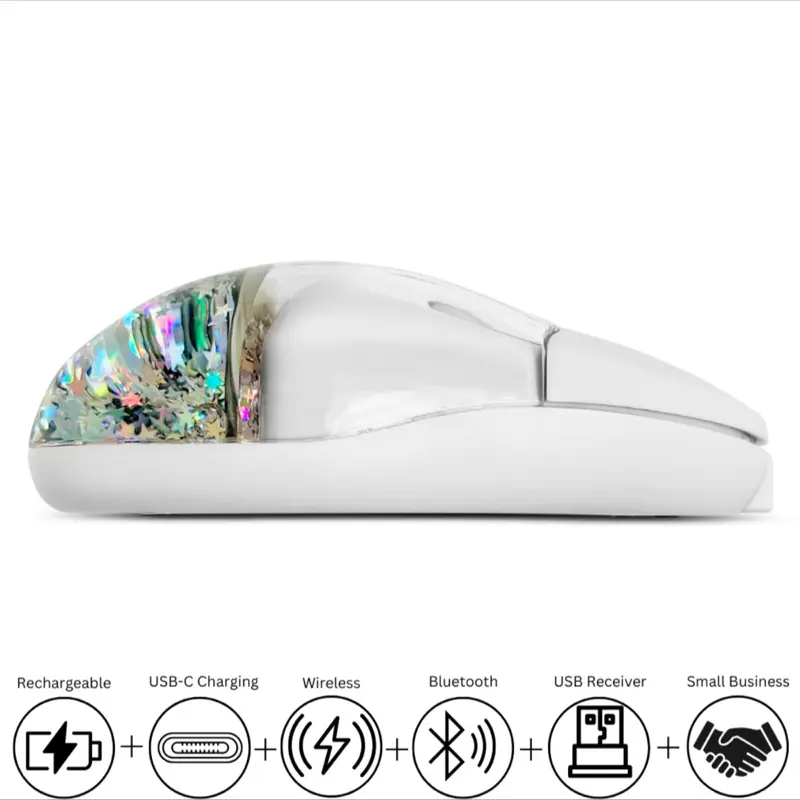 Liquid Glitter Wireless Mouse 1