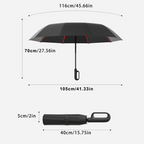Automatic Folding Umbrella – Windproof & Waterproof | 10-Rib Double Canopy | Men & Women