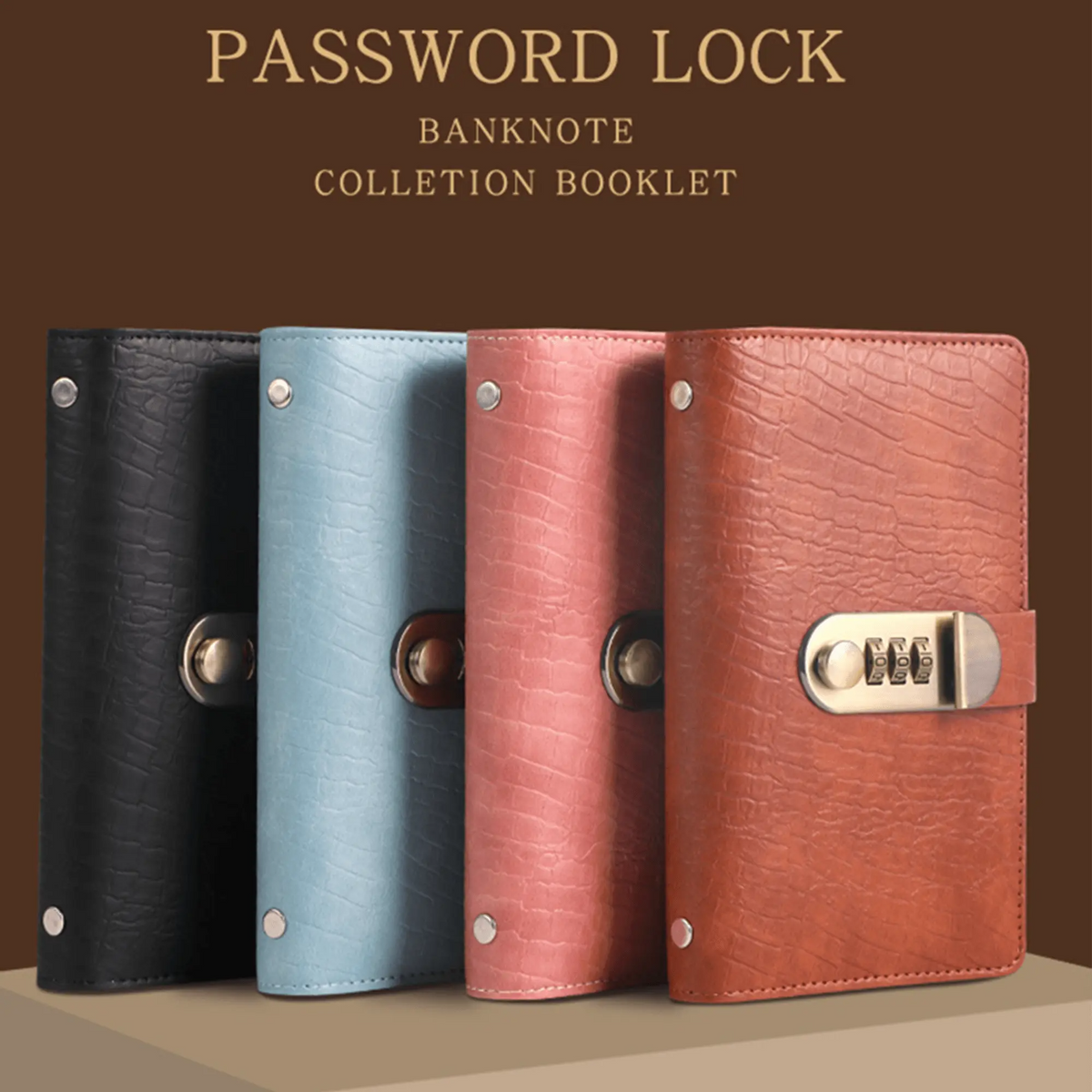 A6 Leather Journal with Combination Lock – 100 Pages
