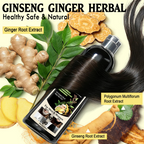 3-in-1 Hair Dye Shampoo – Ginseng Herbal Formula, Covers Grays, Long-Lasting Color (200ml)