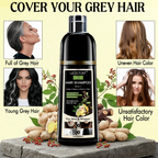 3-in-1 Hair Dye Shampoo – Ginseng Herbal Formula, Covers Grays, Long-Lasting Color (200ml)