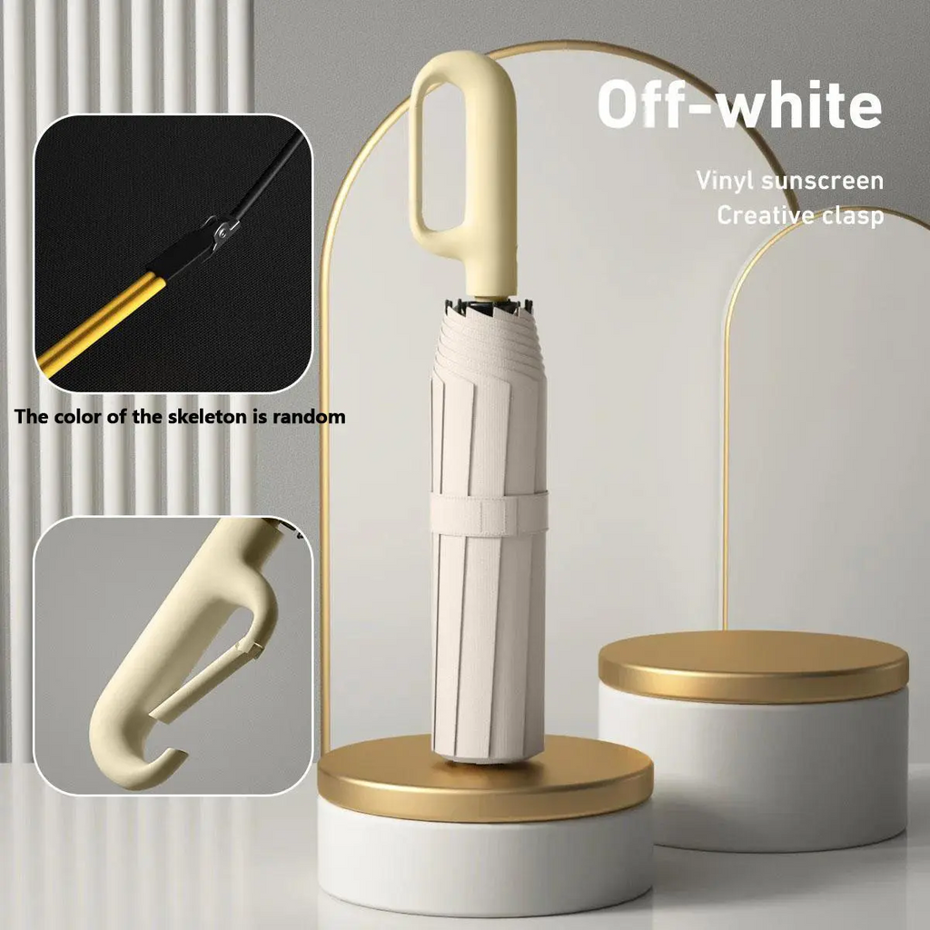 Automatic Folding Umbrella – Windproof & Waterproof | 10-Rib Double Canopy | Men & Women