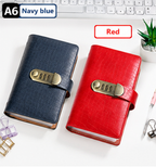 A6 Leather Journal with Combination Lock – 100 Pages