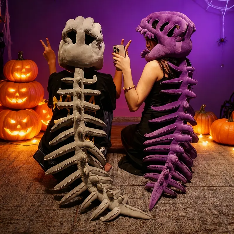 Dinosaur Skeleton Headgear Pillow