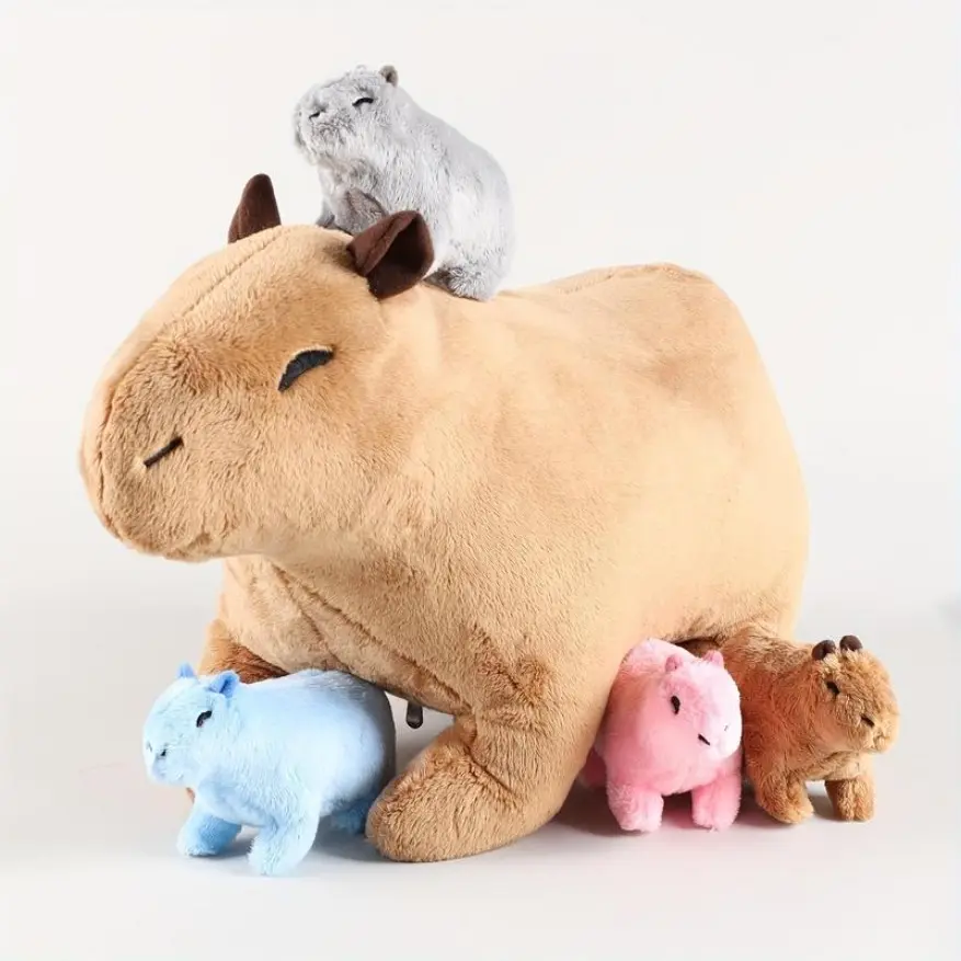 Cute Capybara Plush Toy Set