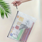 A4 Mesh Zipper File Pouches