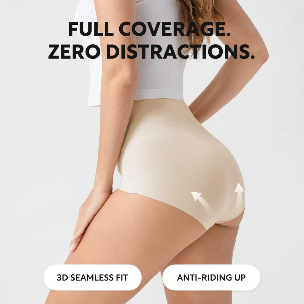 Women's Seamless High Waist Panties – 5-Pack, Buttery Soft Full Coverage Underwear (S-XL)