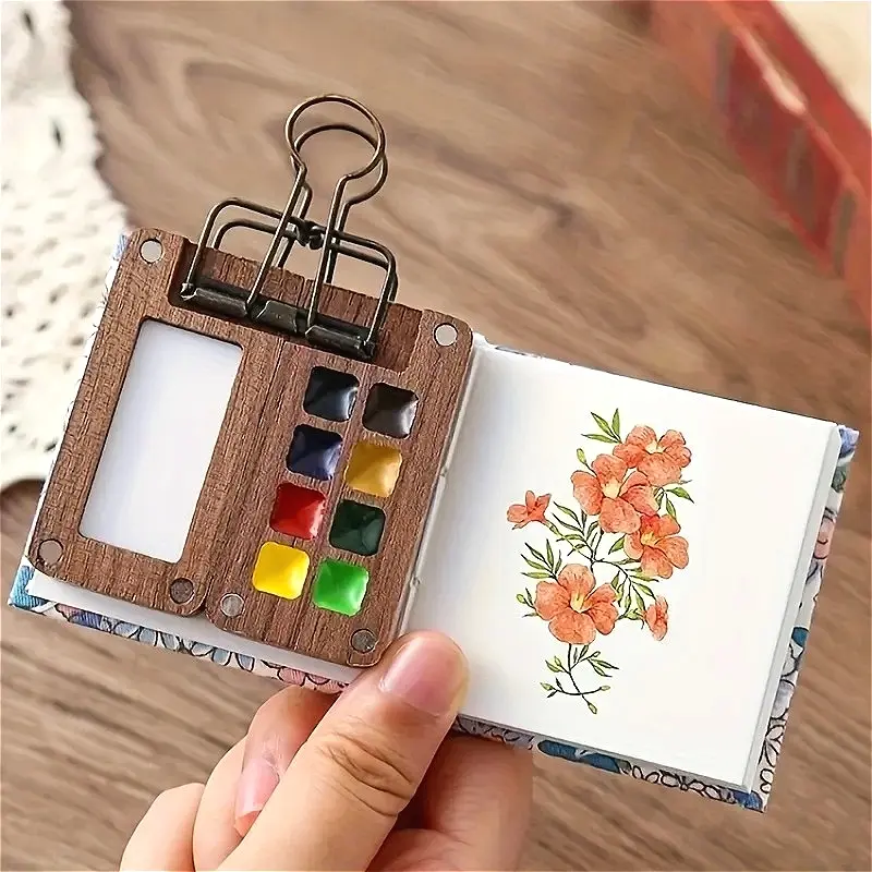 Mini Travel Watercolor Palette Set