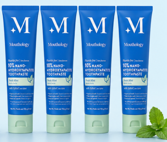 Mouthology Nano-Hydroxyapatite Toothpaste – Fluoride-Free Fresh Mint