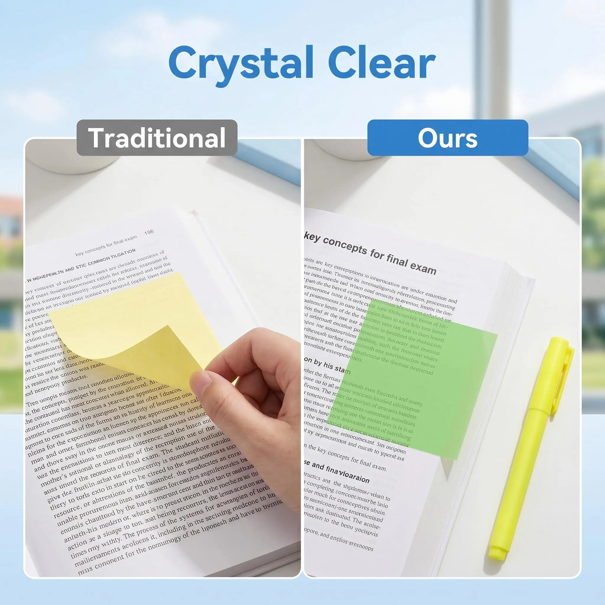 Sticky Notes with Pull-Out Dispenser | 12 Boxes 960 Sheets | 6 Colors | Strong Adhesive No Residue