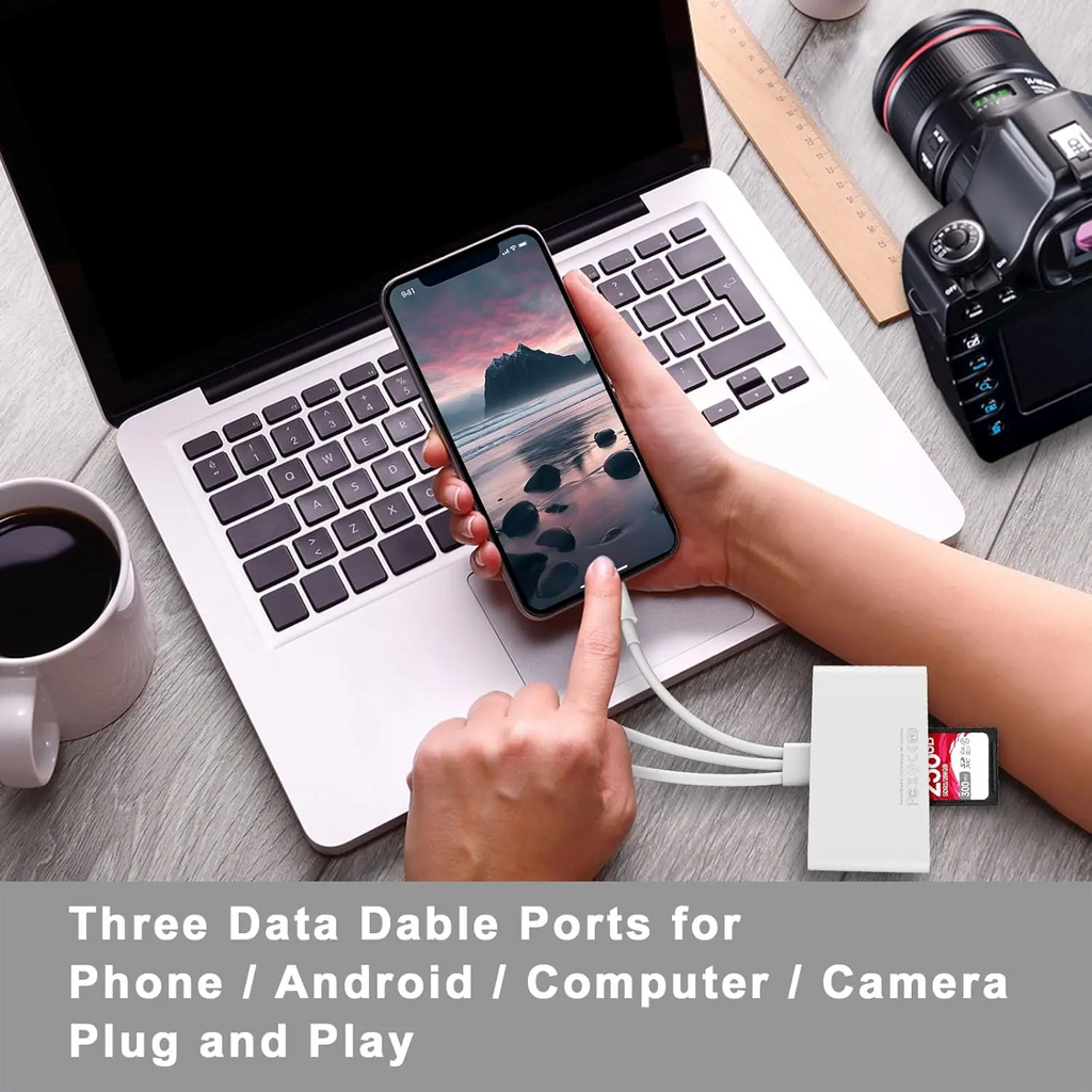 5-in-1 Memory Card Reader & OTG Adapter