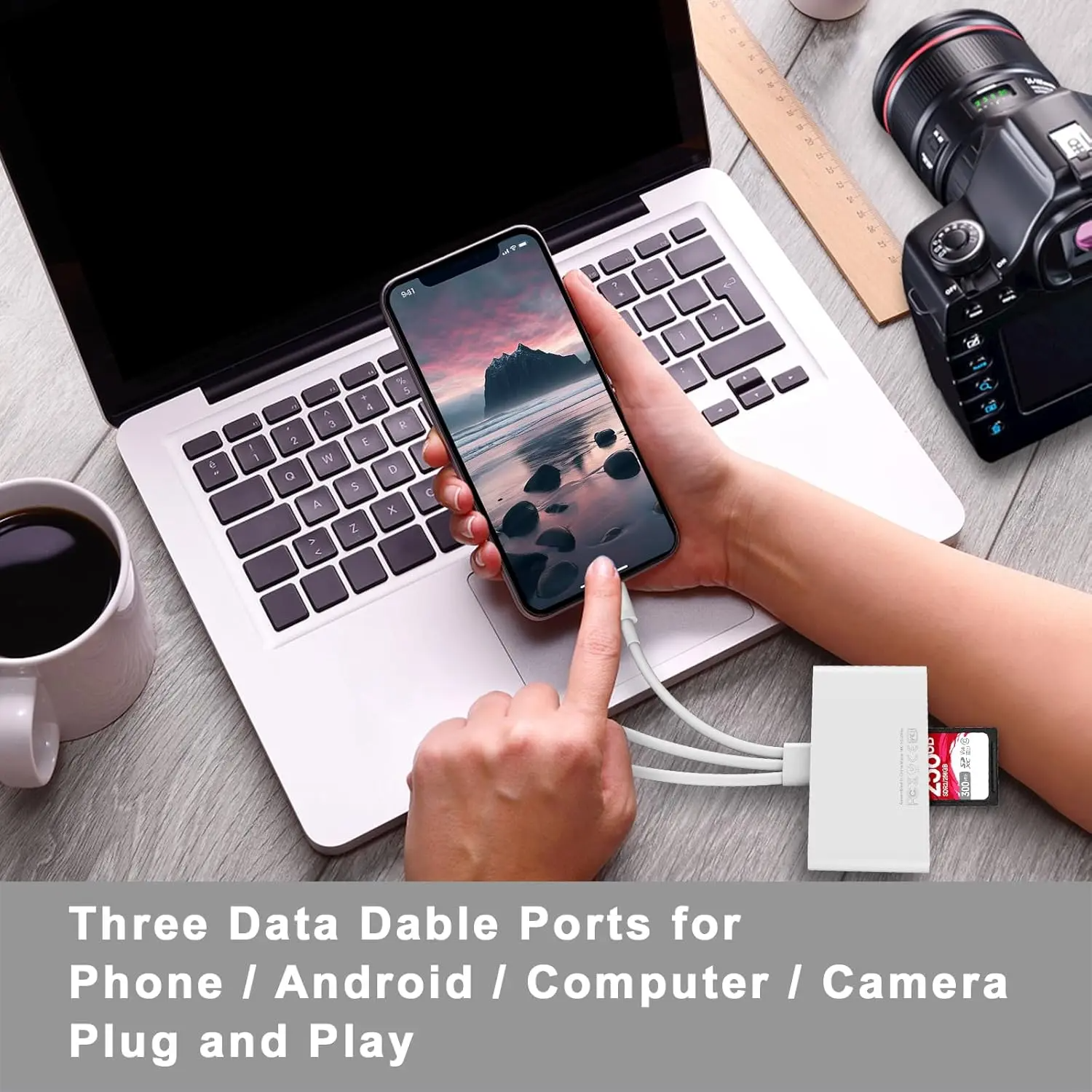 5-in-1 Memory Card Reader & OTG Adapter