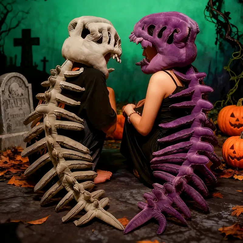 Dinosaur Skeleton Headgear Pillow