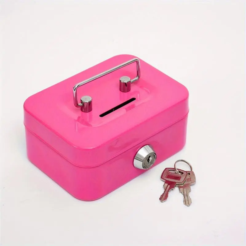 Mini Metal Piggy Bank with Key Lock