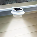 Solar LED Gutter Lights – Auto Sensor, Waterproof, for Garden, Stairs & Garage (White)